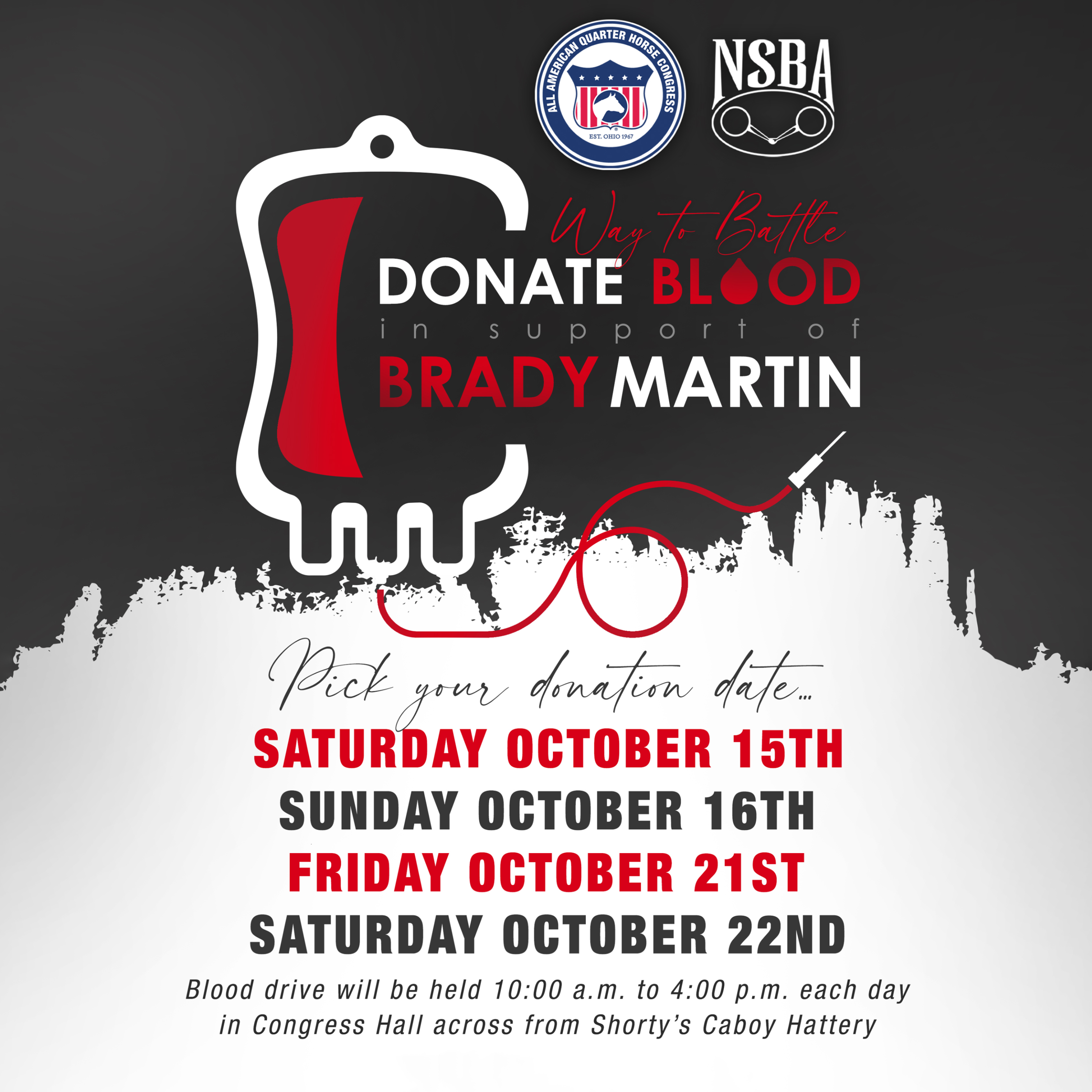 Way to Battle: Donate Blood in Support of Brady Martin