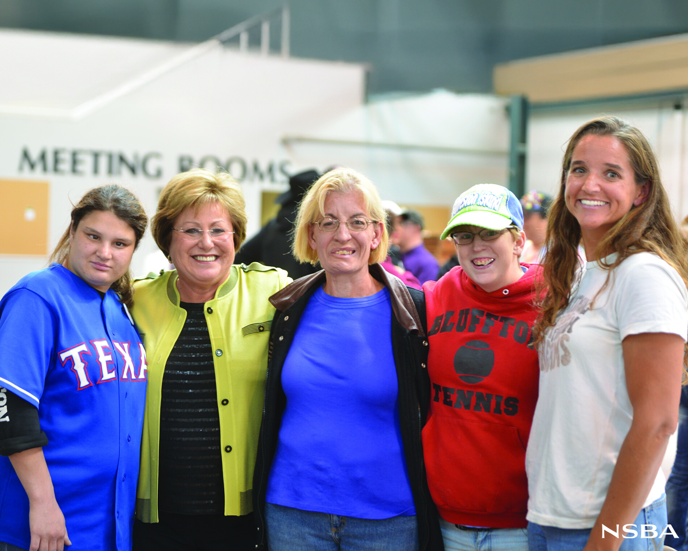 Stacey with friends at a horse show